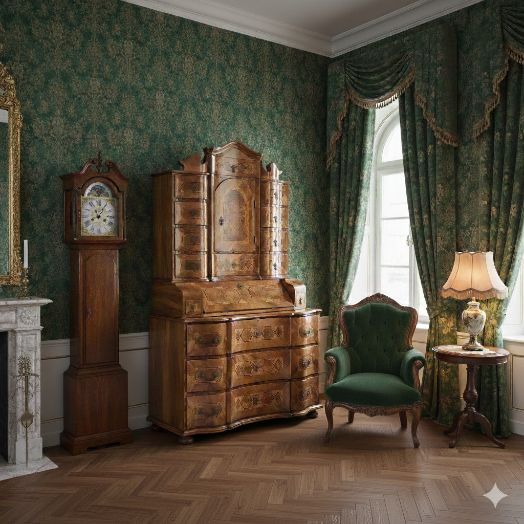 Tabernacle Secretary Tabernaclesecretary Baroque 1771 Walnut - Image 2