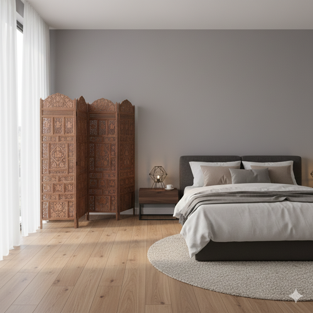 Room Divider Teak 2,00 m x 1,90 m - Image 2