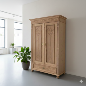 Wardrobe Jugendstil 1900 Pine