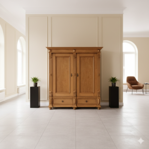 Wardrobe Gründerzeit 1880 Oak