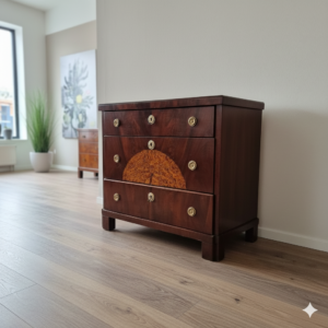 Chest of Drawers Biedermeier 1850 Mahogany