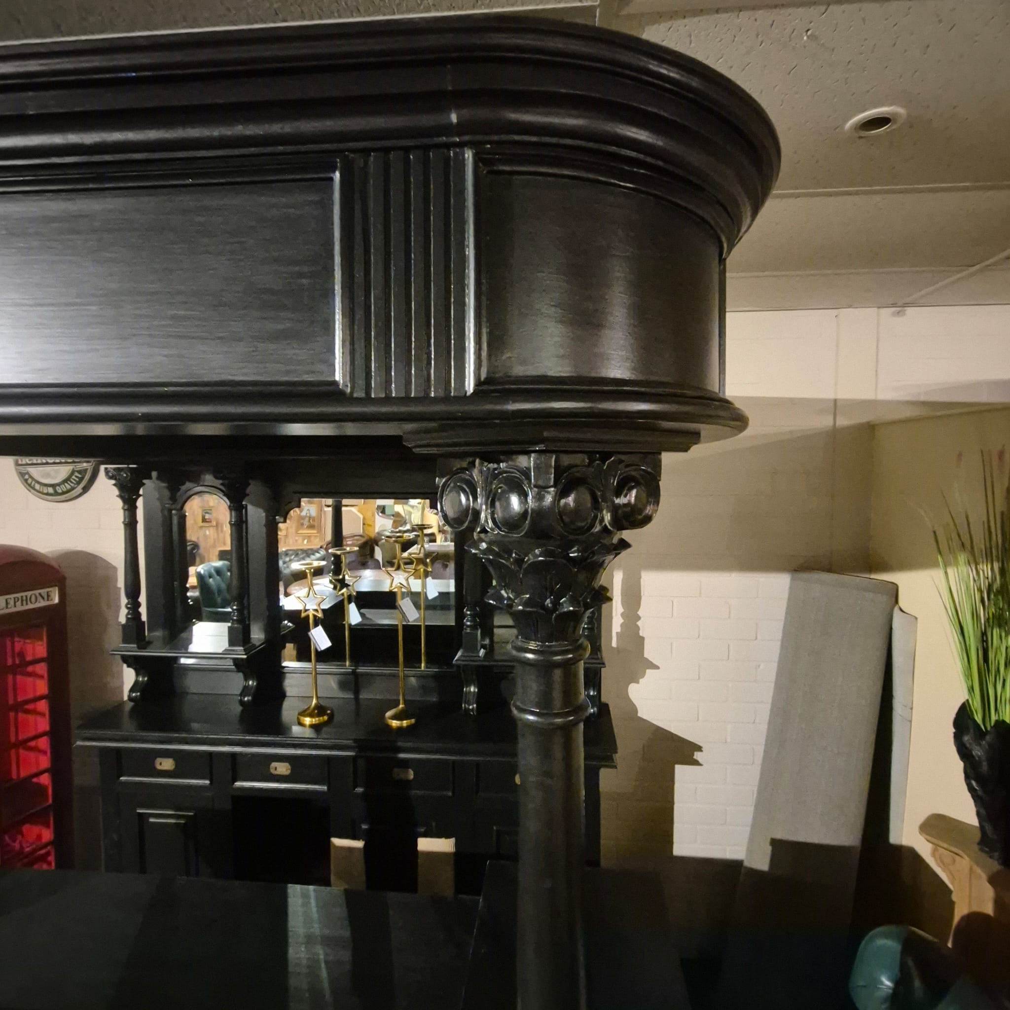 Home Bar Teak Black 2,00 m - Image 6