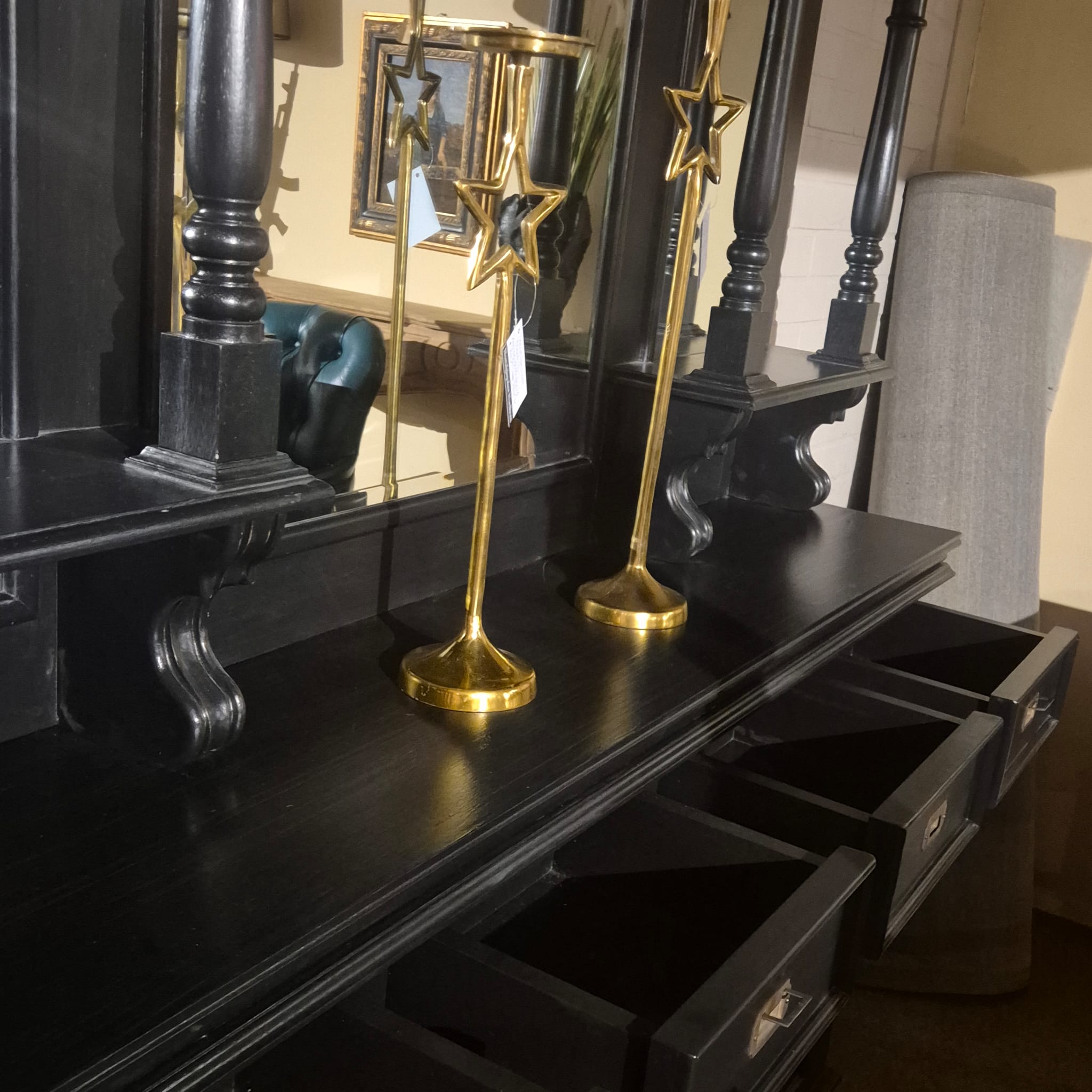 Home Bar Teak Black 2,00 m - Image 10