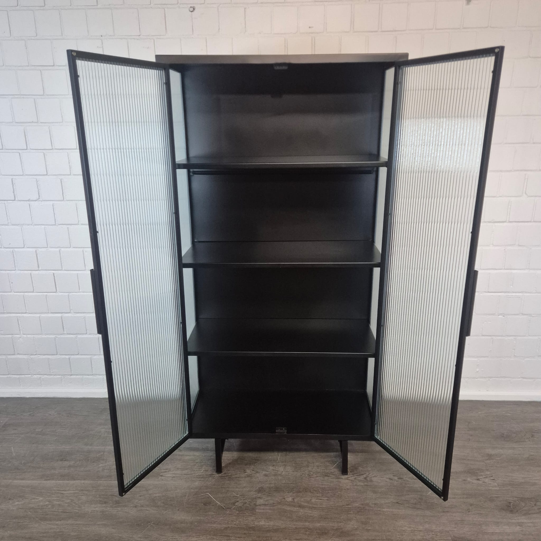 Designer Display Cabinet Ribbed Glass 0.90 m - Image 11