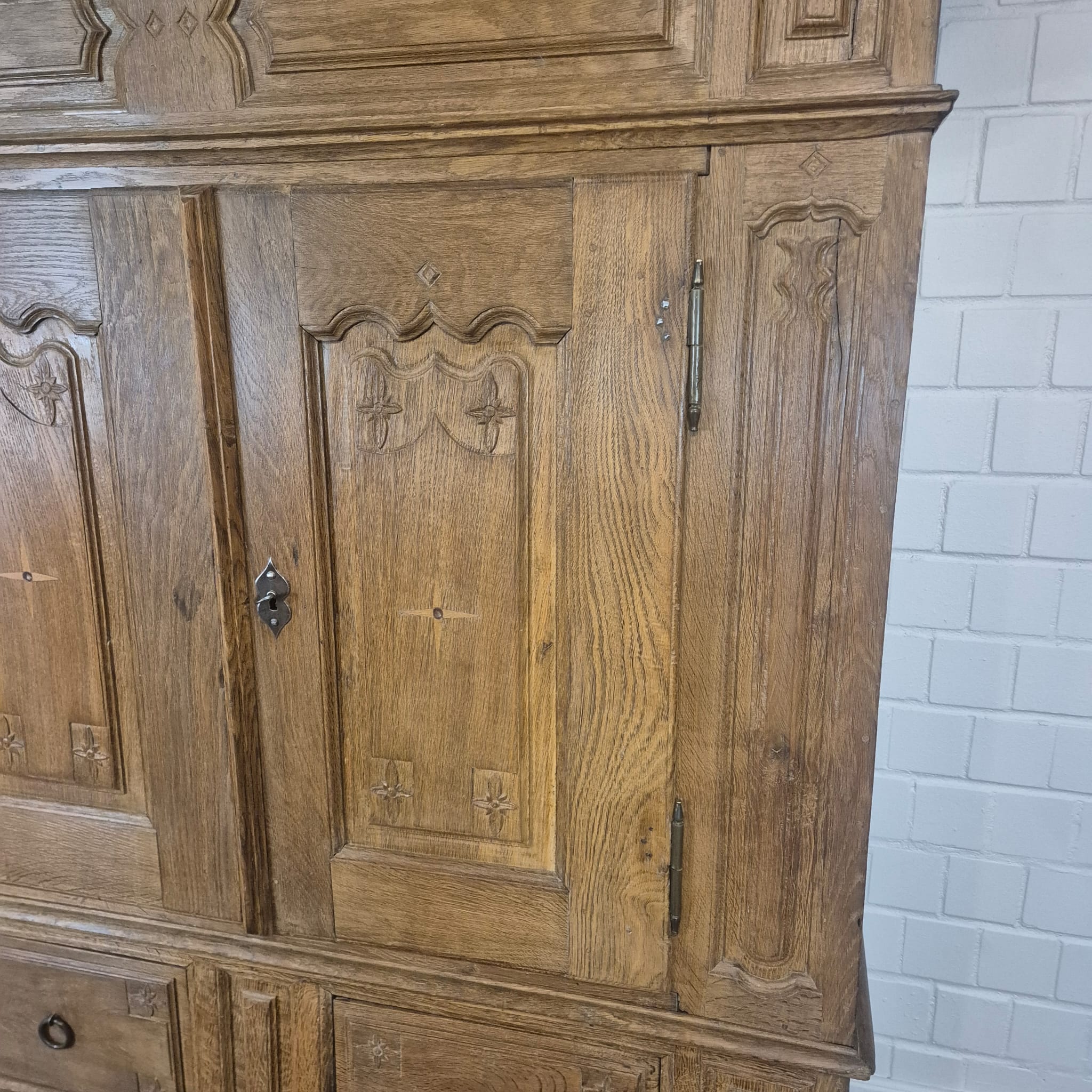 Baroque Wardrobe – Solid Oak, ca. 1780 - Image 12