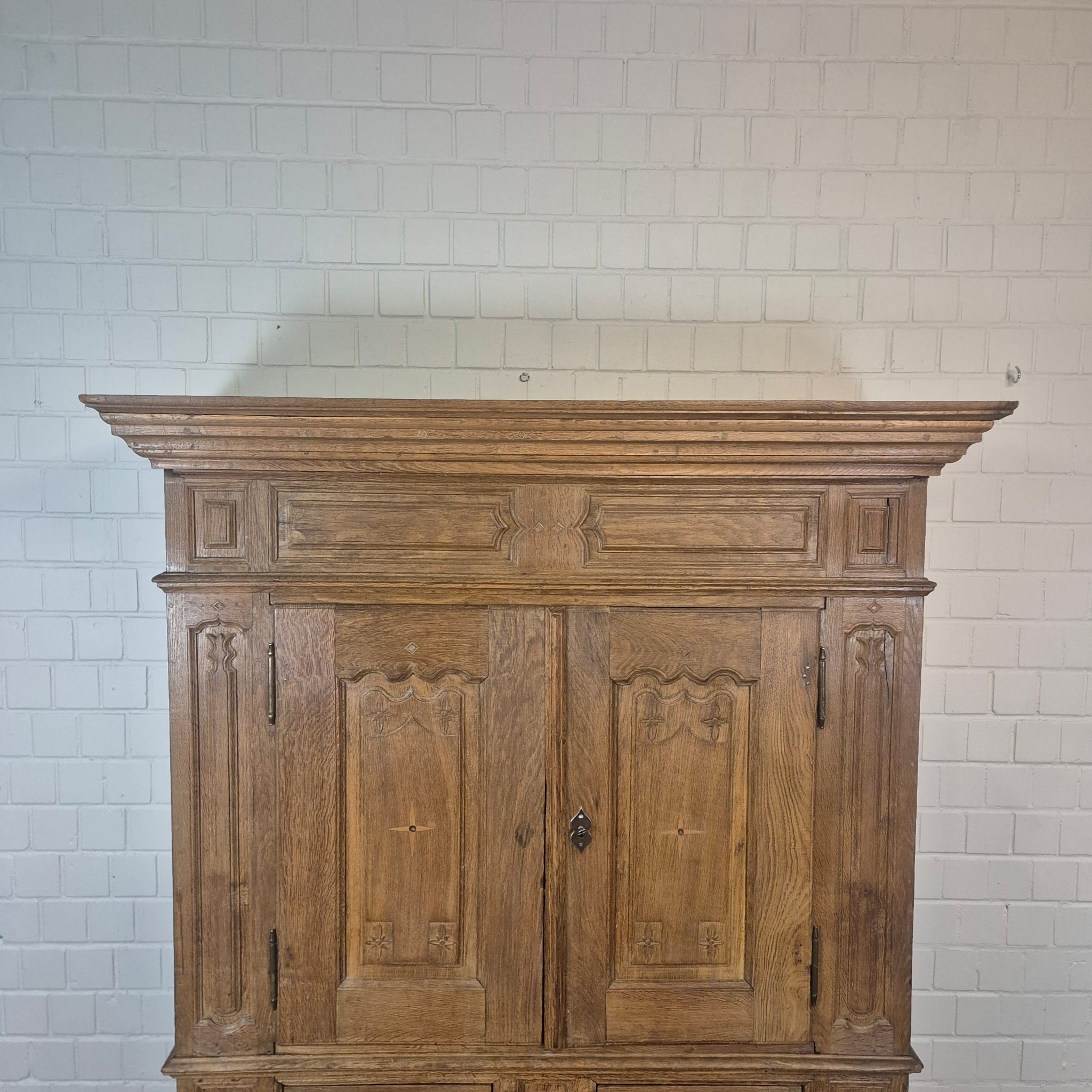 Baroque Wardrobe – Solid Oak, ca. 1780 - Image 6