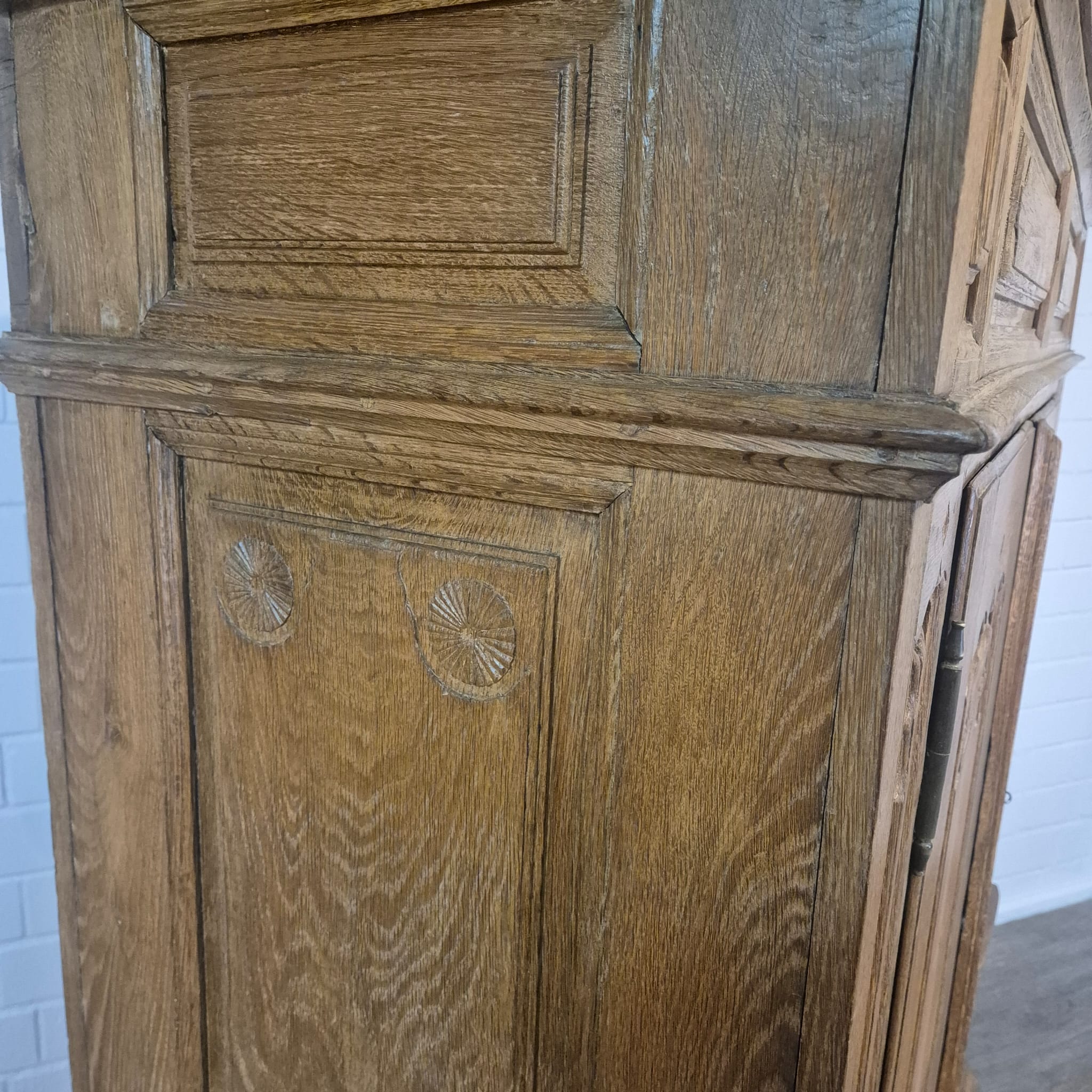 Baroque Wardrobe – Solid Oak, ca. 1780 - Image 8