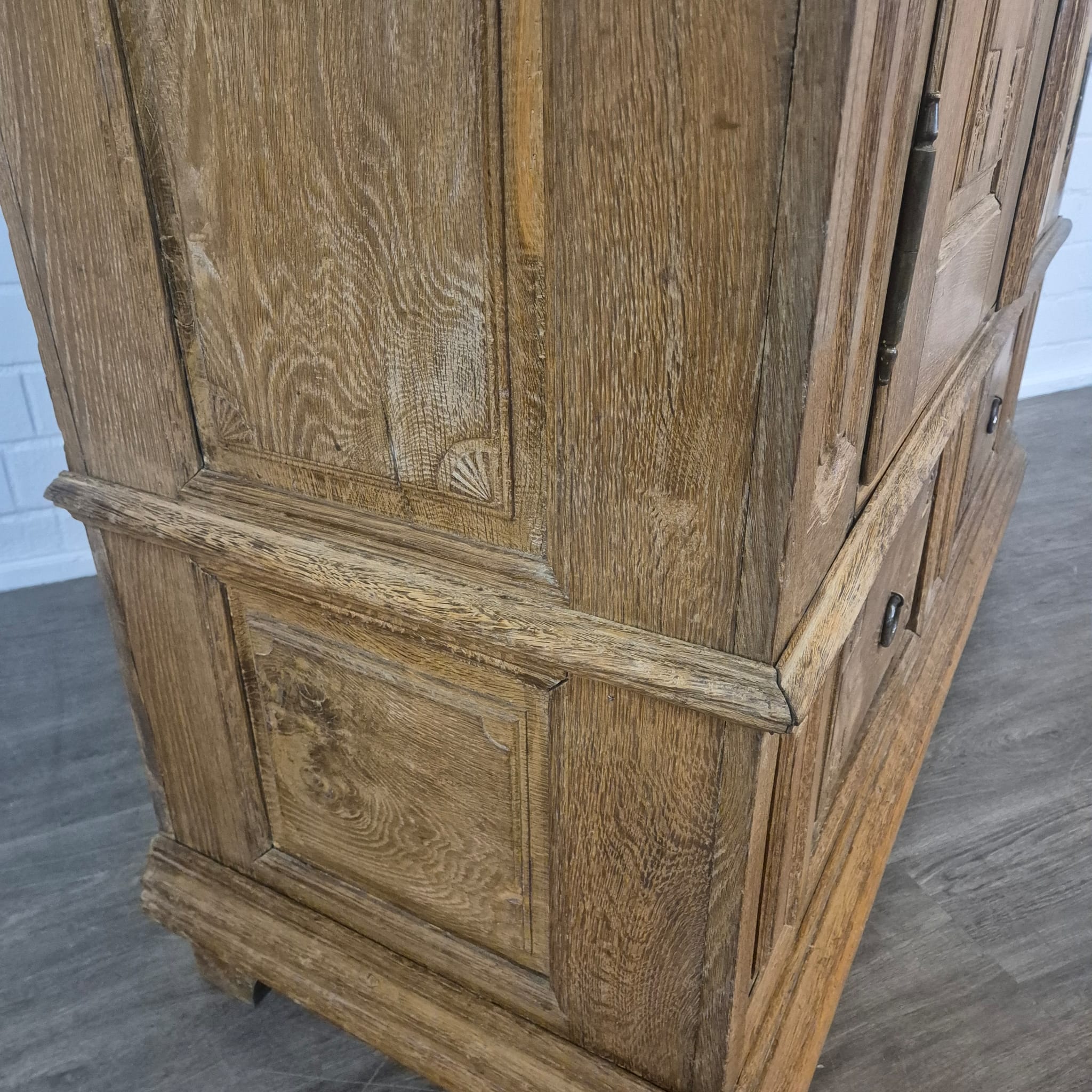 Baroque Wardrobe – Solid Oak, ca. 1780 - Image 9