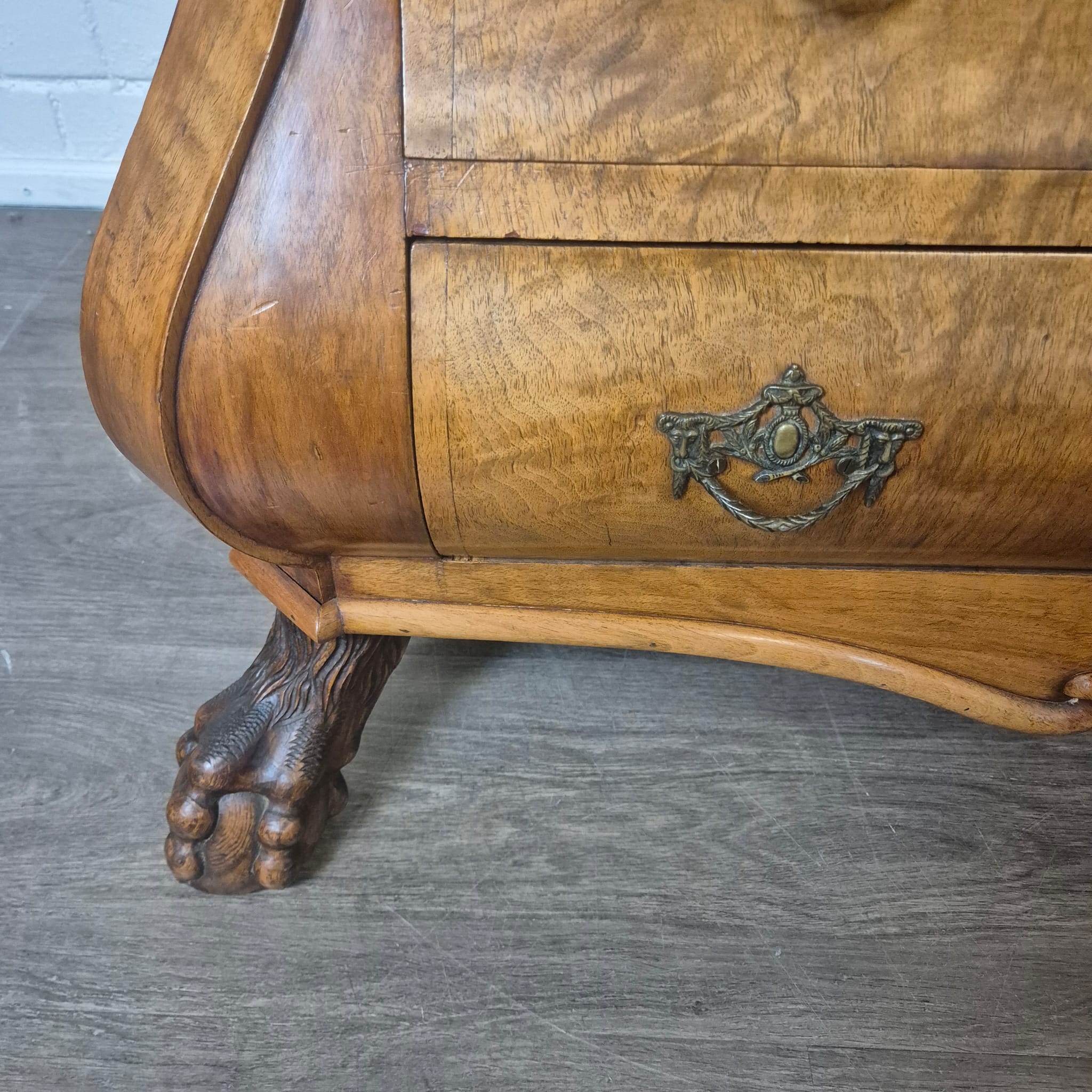 Secretary Neo-baroque 1850 Walnut - Image 7