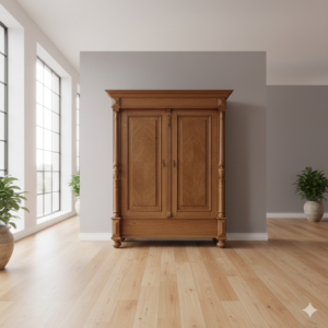 Wardrobe Gründerzeit 1880 Oak