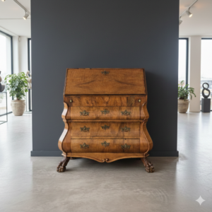 Secretary Neo-baroque 1850 Walnut