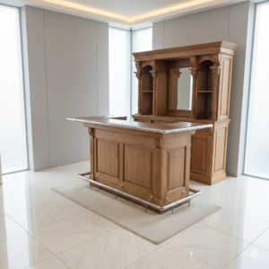 Empire Bar Counter & Unit – Teak Wood 2.00 m