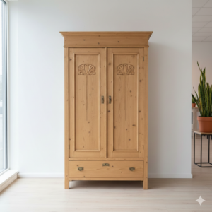 Wardrobe Jugendstil 1900 Pine