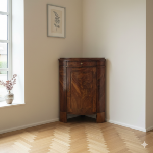 Biedermeier Corner Cabinet 1820 Mahogany