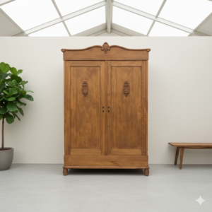 Wardrobe Jugendstil 1910 Oak