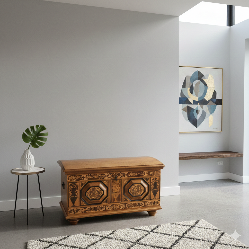 Vierlande Wedding Chest – Hope Chest, 1823 - Image 2