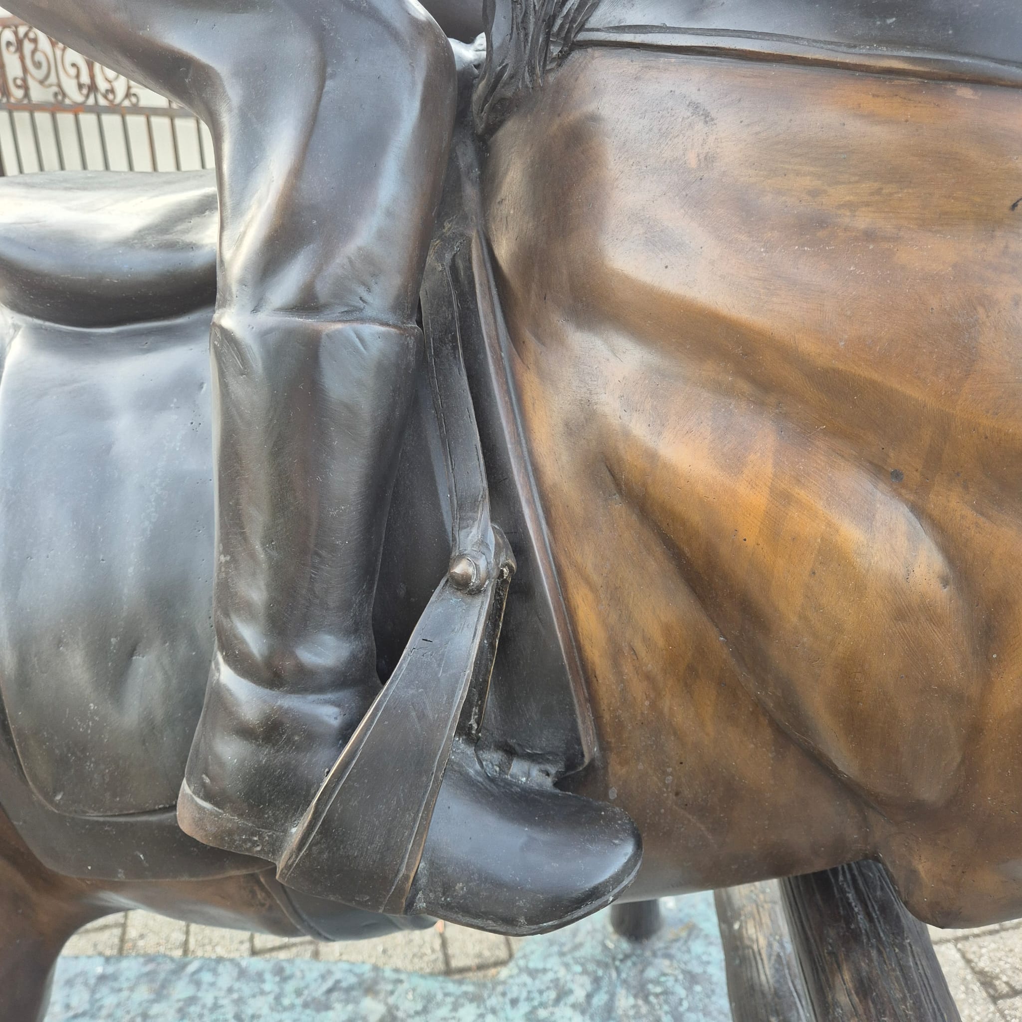 Sculpture Horse with Rider Bronze 2,10 m - Image 20