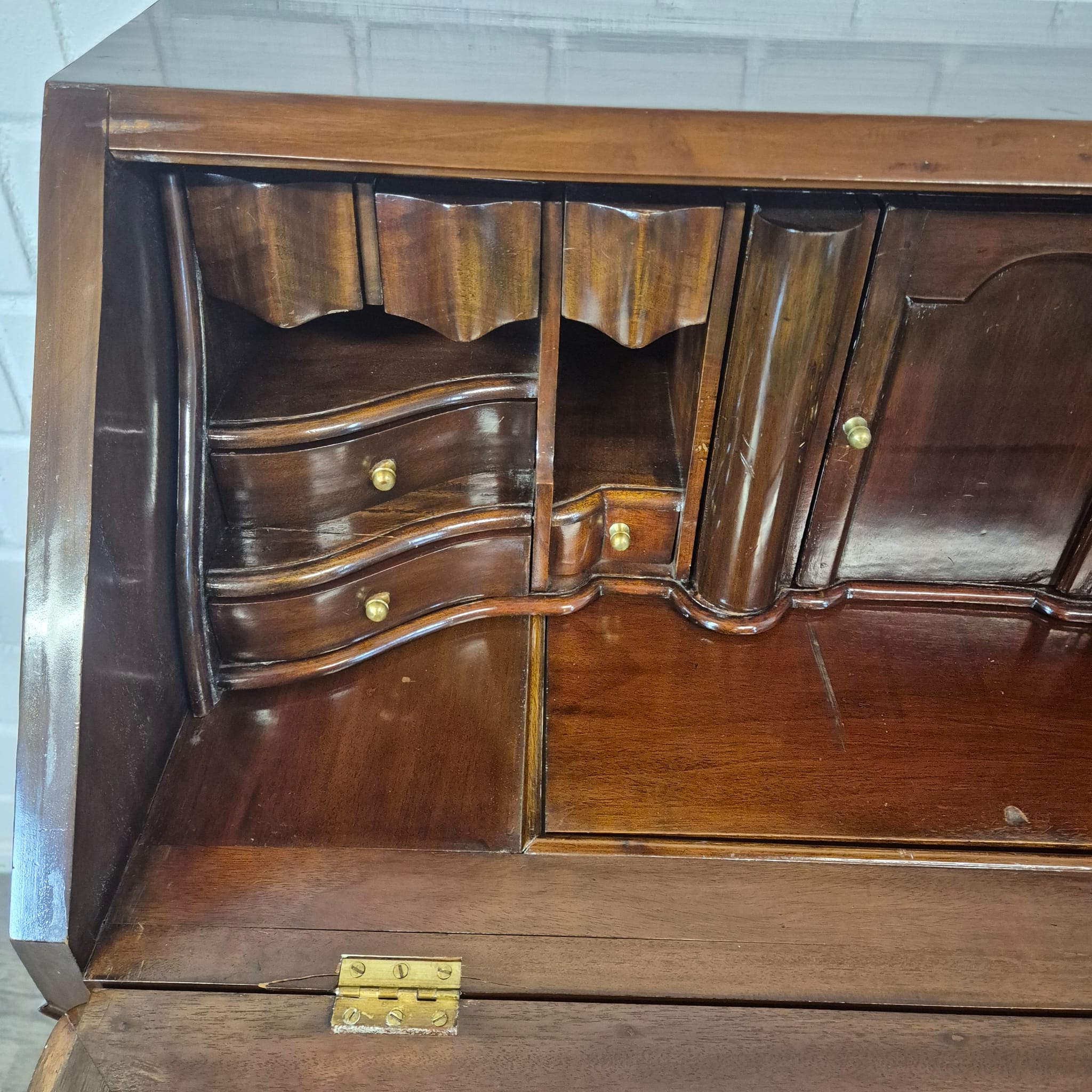 Secretary Neo-baroque 1950 Mahogany - Image 13