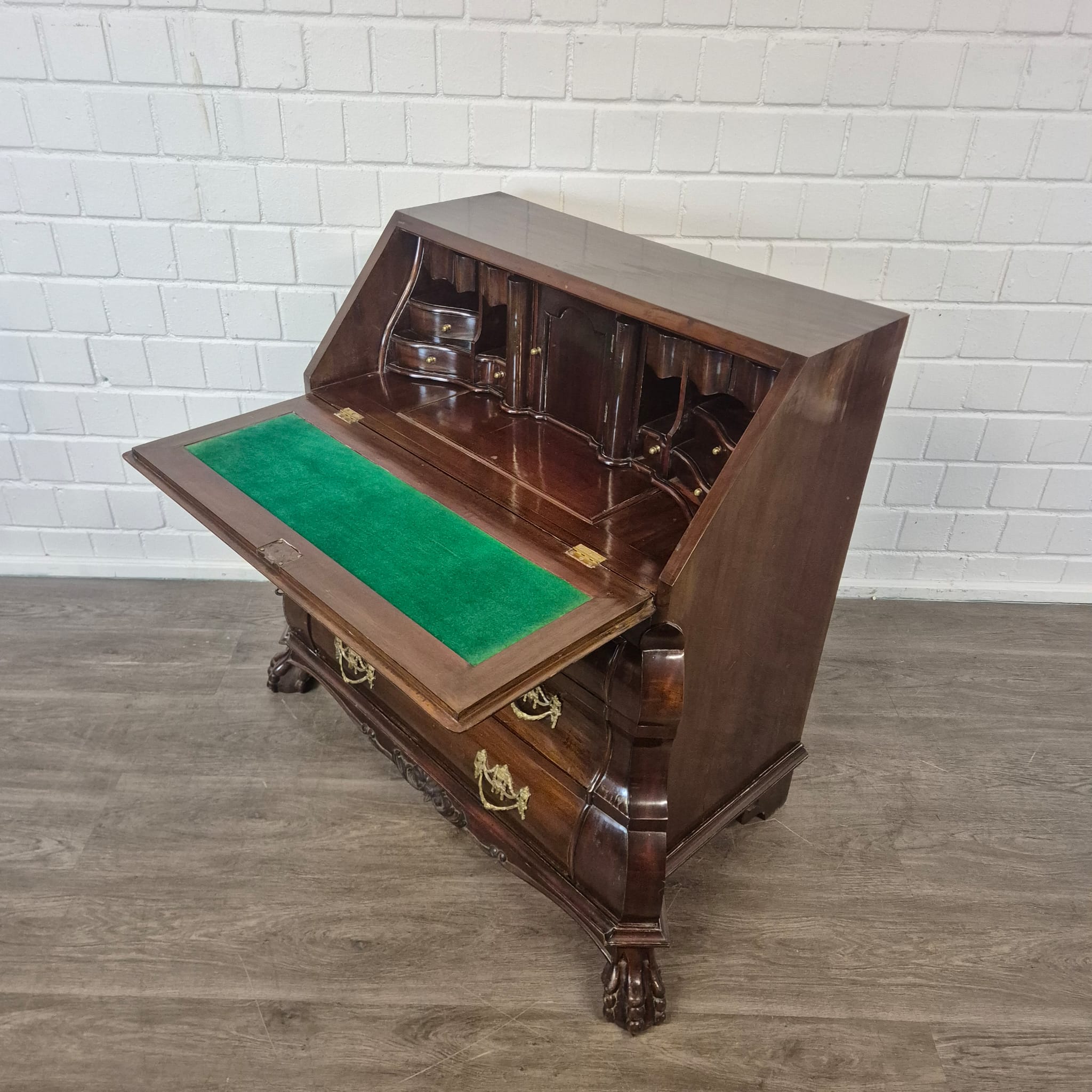 Secretary Neo-baroque 1950 Mahogany - Image 9