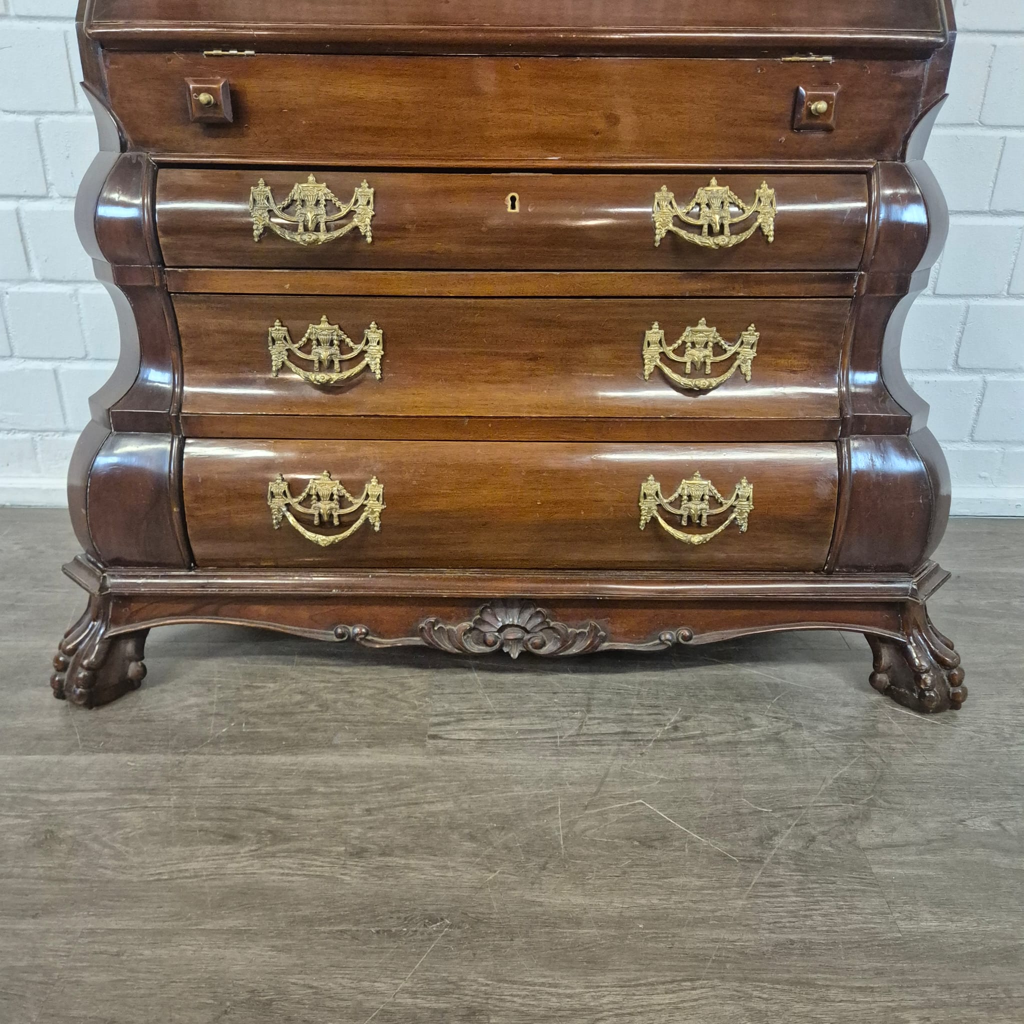Secretary Neo-baroque 1950 Mahogany - Image 10