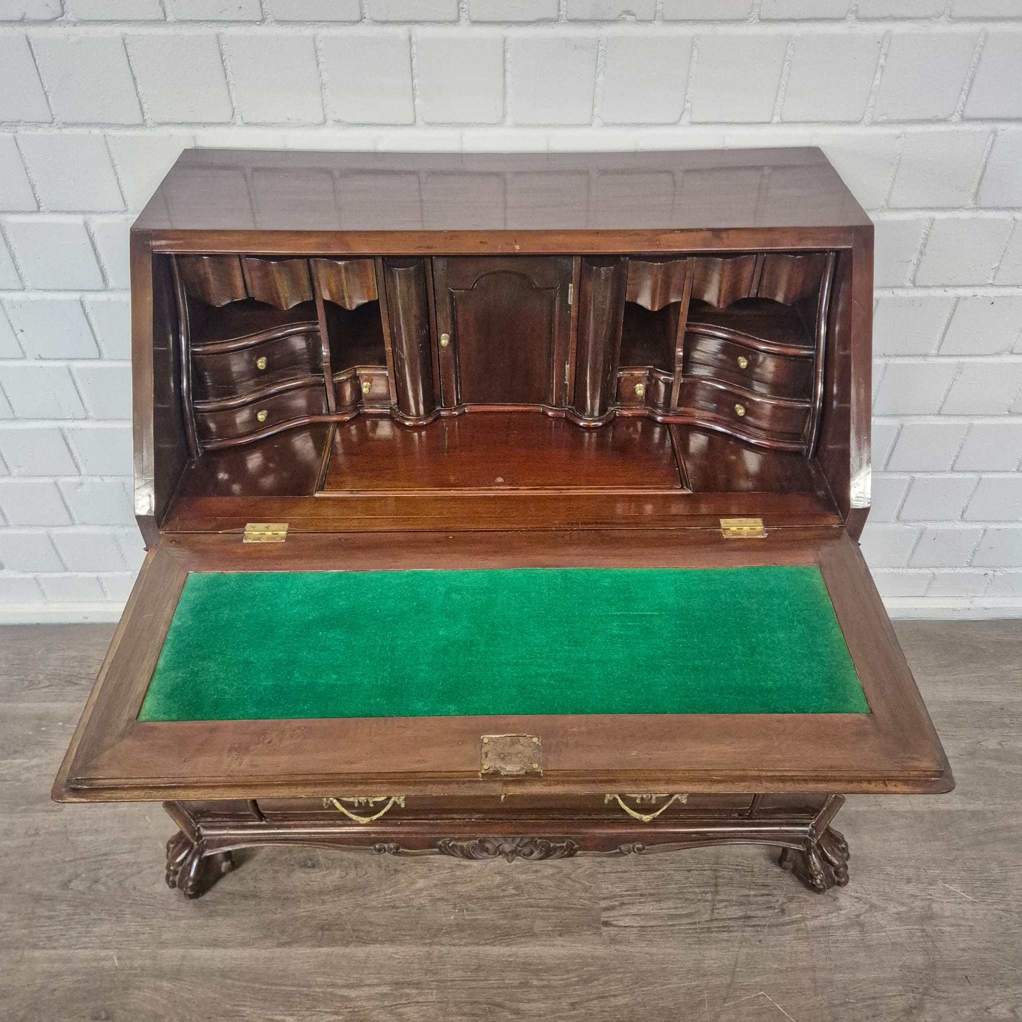 Secretary Neo-baroque 1950 Mahogany - Image 12