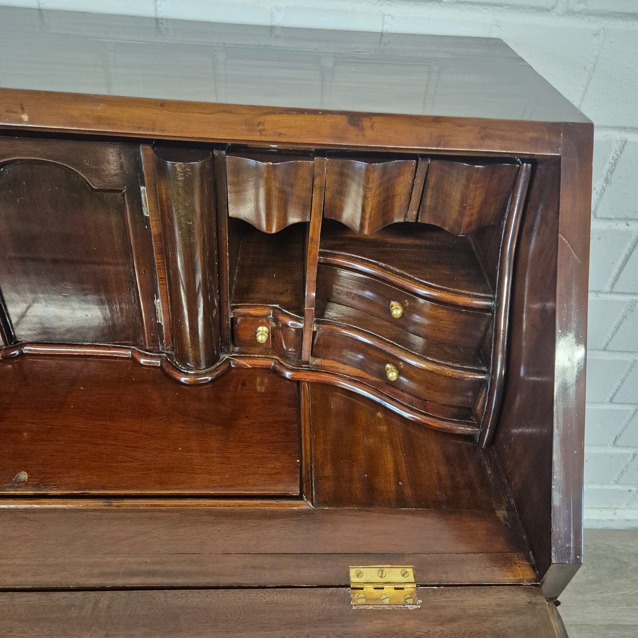 Secretary Neo-baroque 1950 Mahogany - Image 14