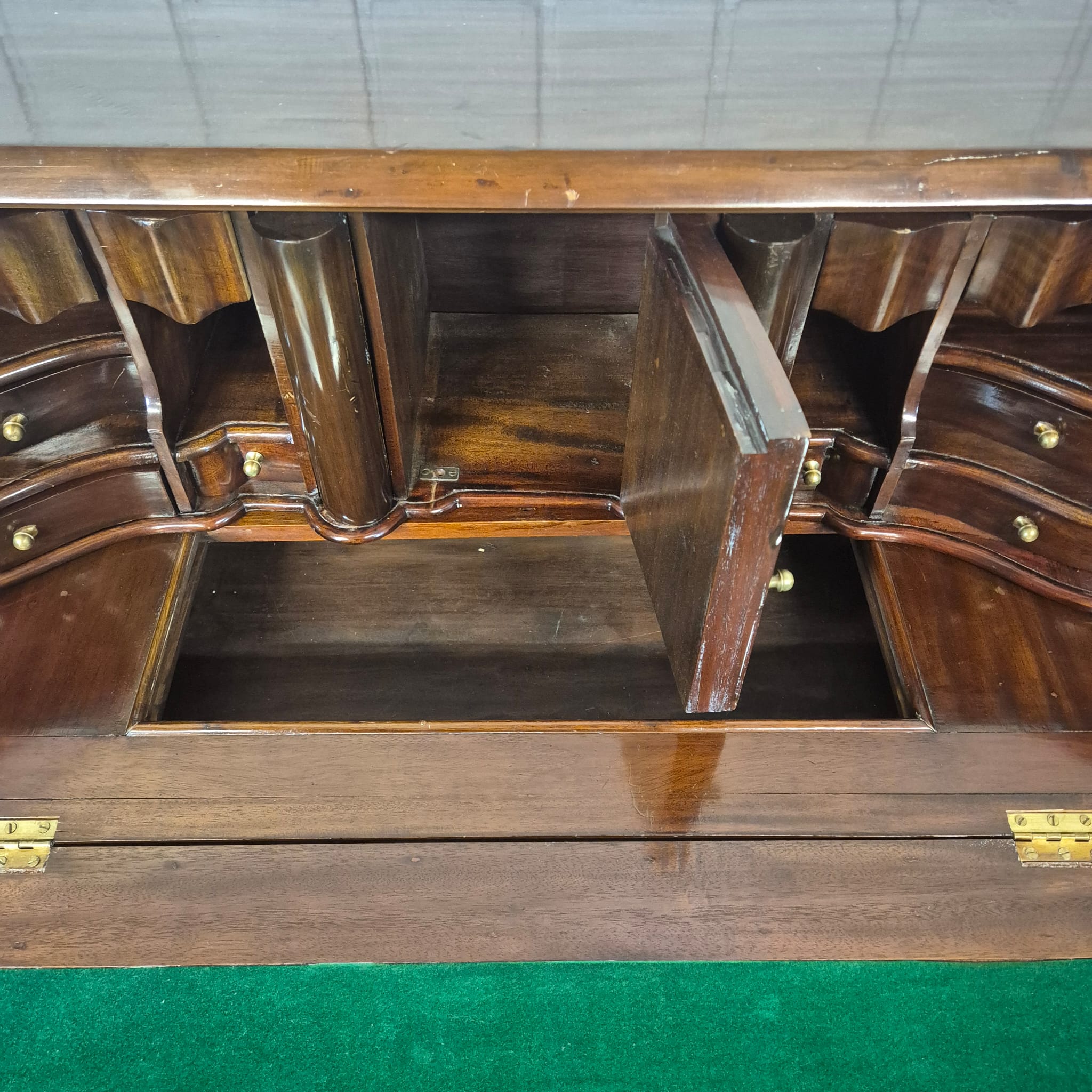 Secretary Neo-baroque 1950 Mahogany - Image 15