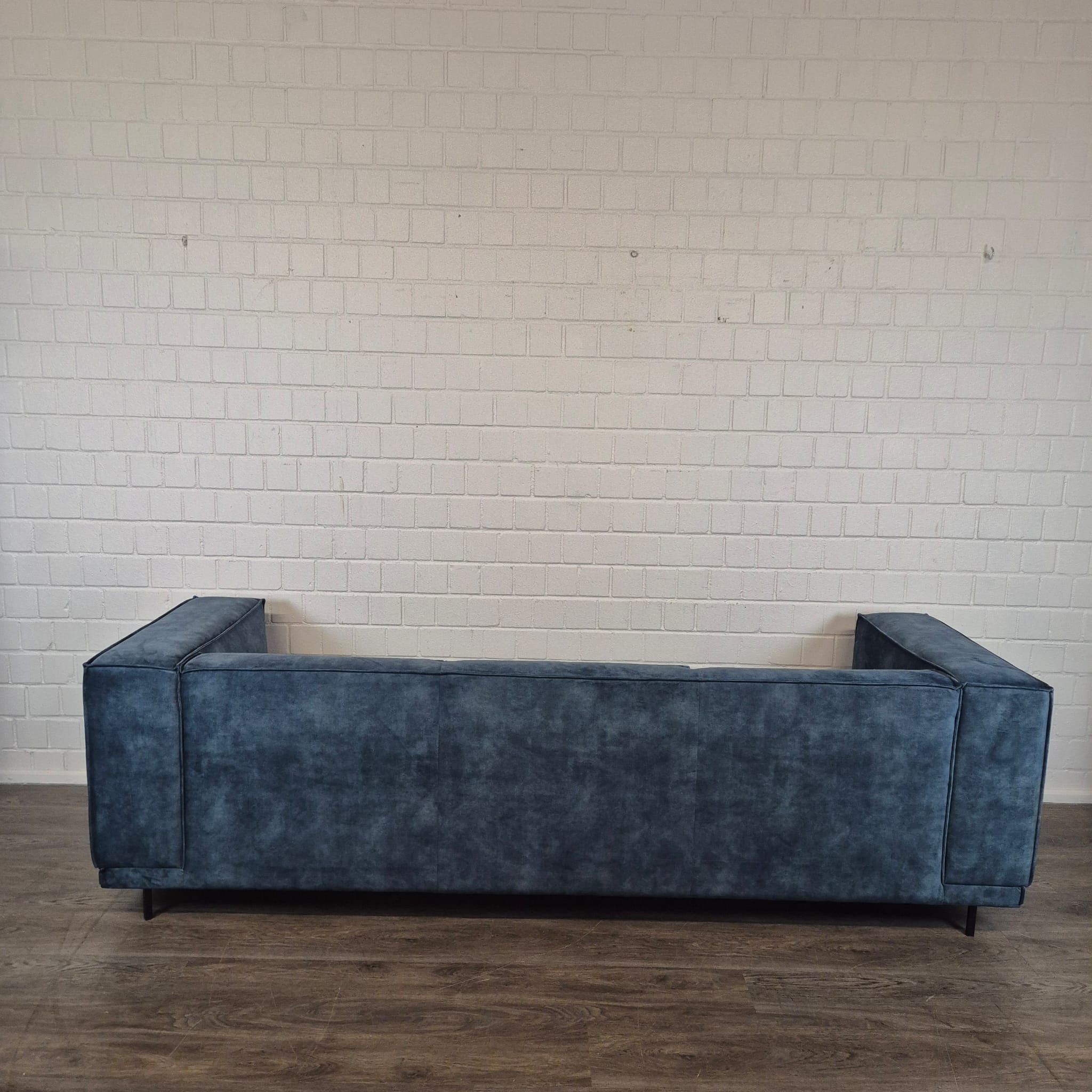 Sofa Blue 2,74 m Velvet - Image 12
