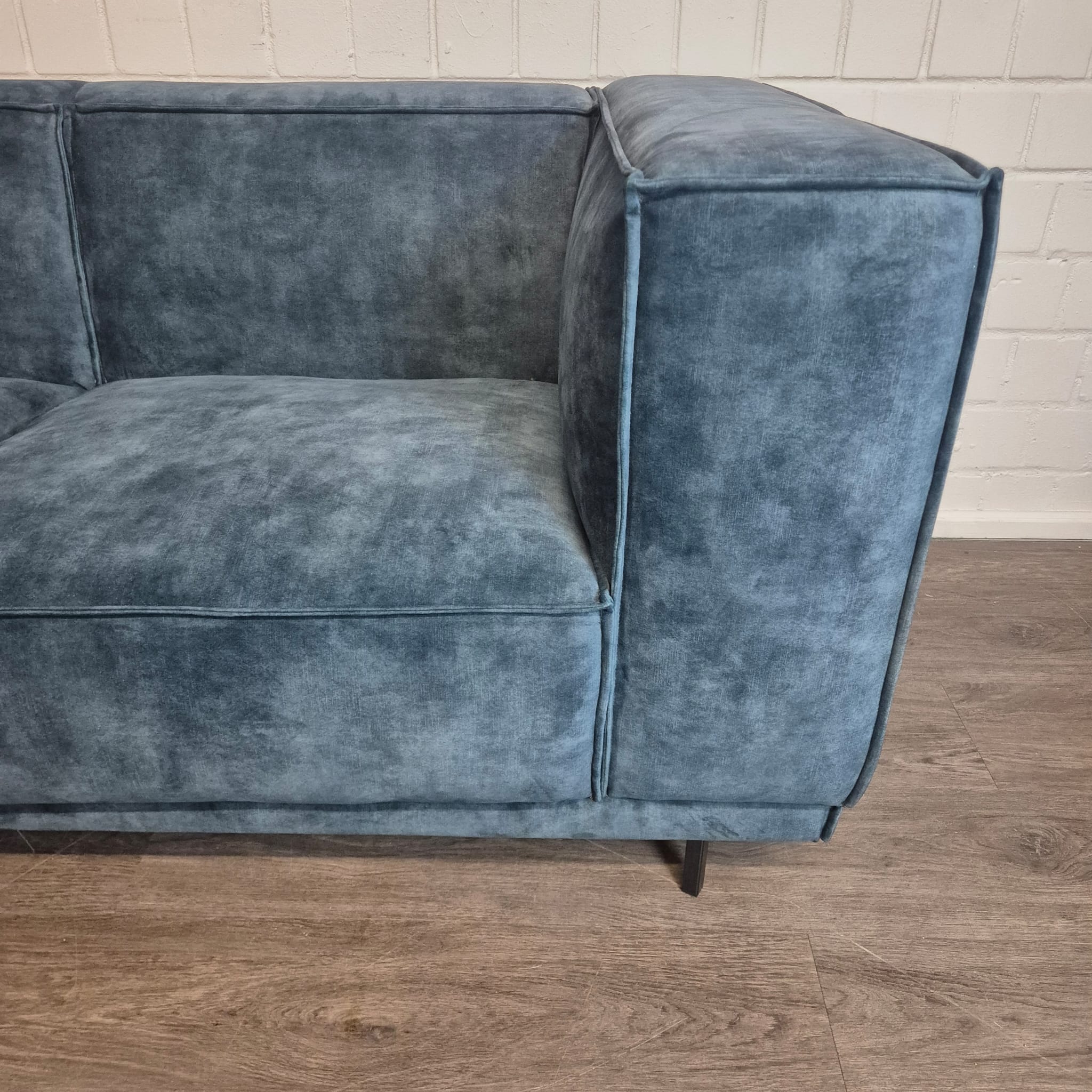 Sofa Blue 2,74 m Velvet - Image 10