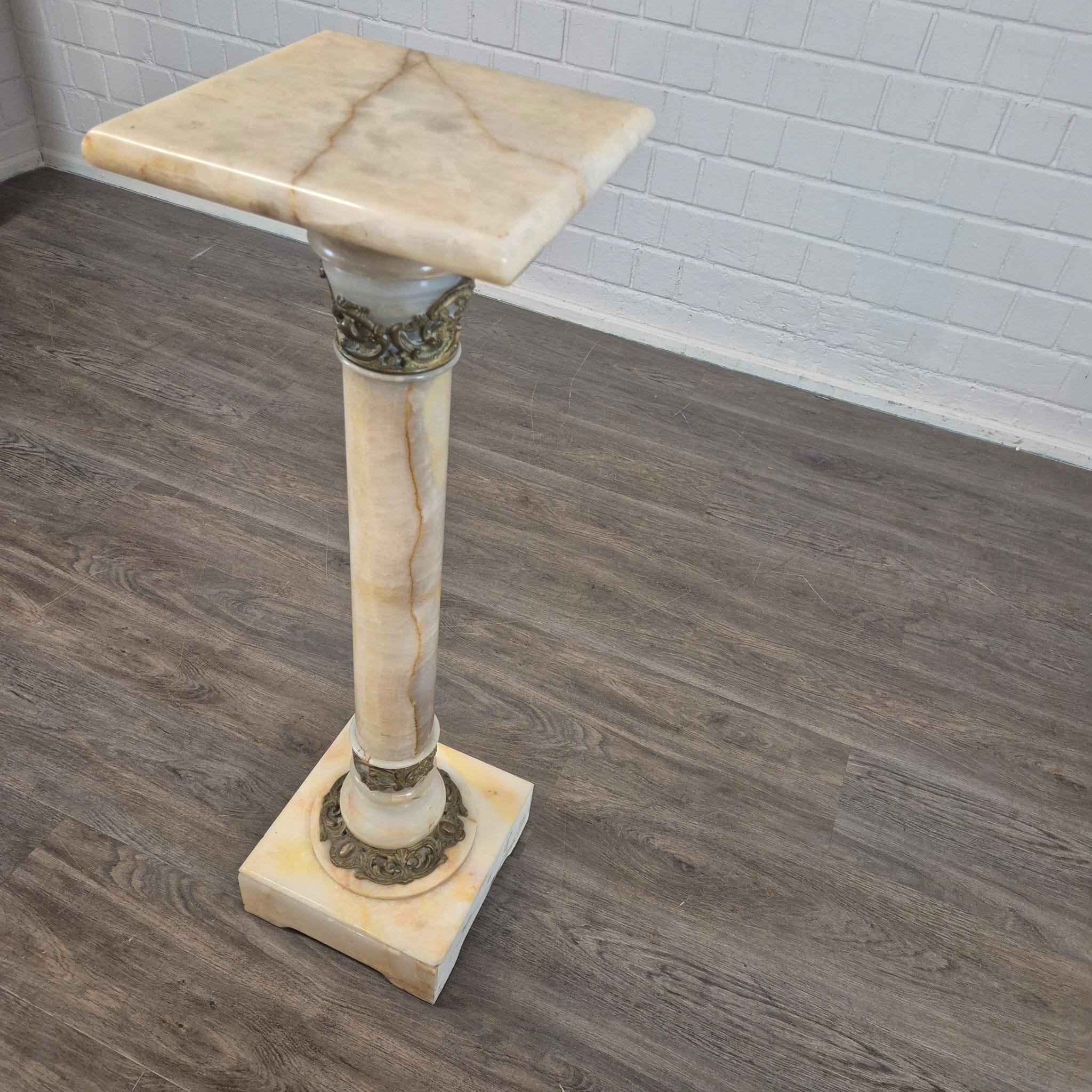 Column Gründerzeit 1880 Marble Bronze - Image 5