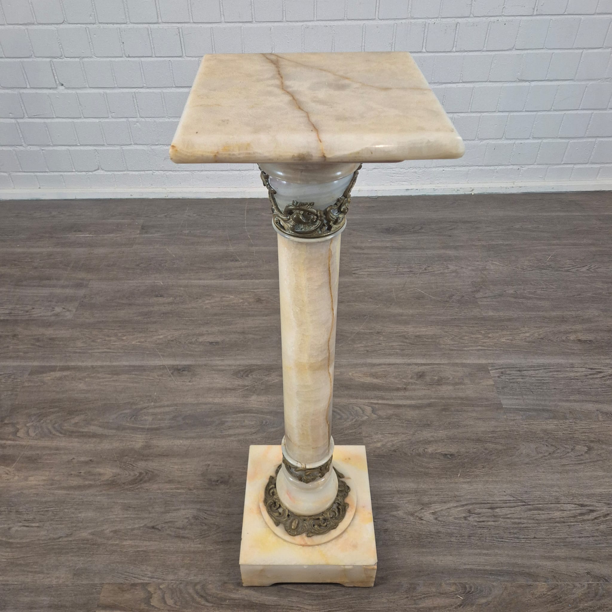 Column Gründerzeit 1880 Marble Bronze - Image 3