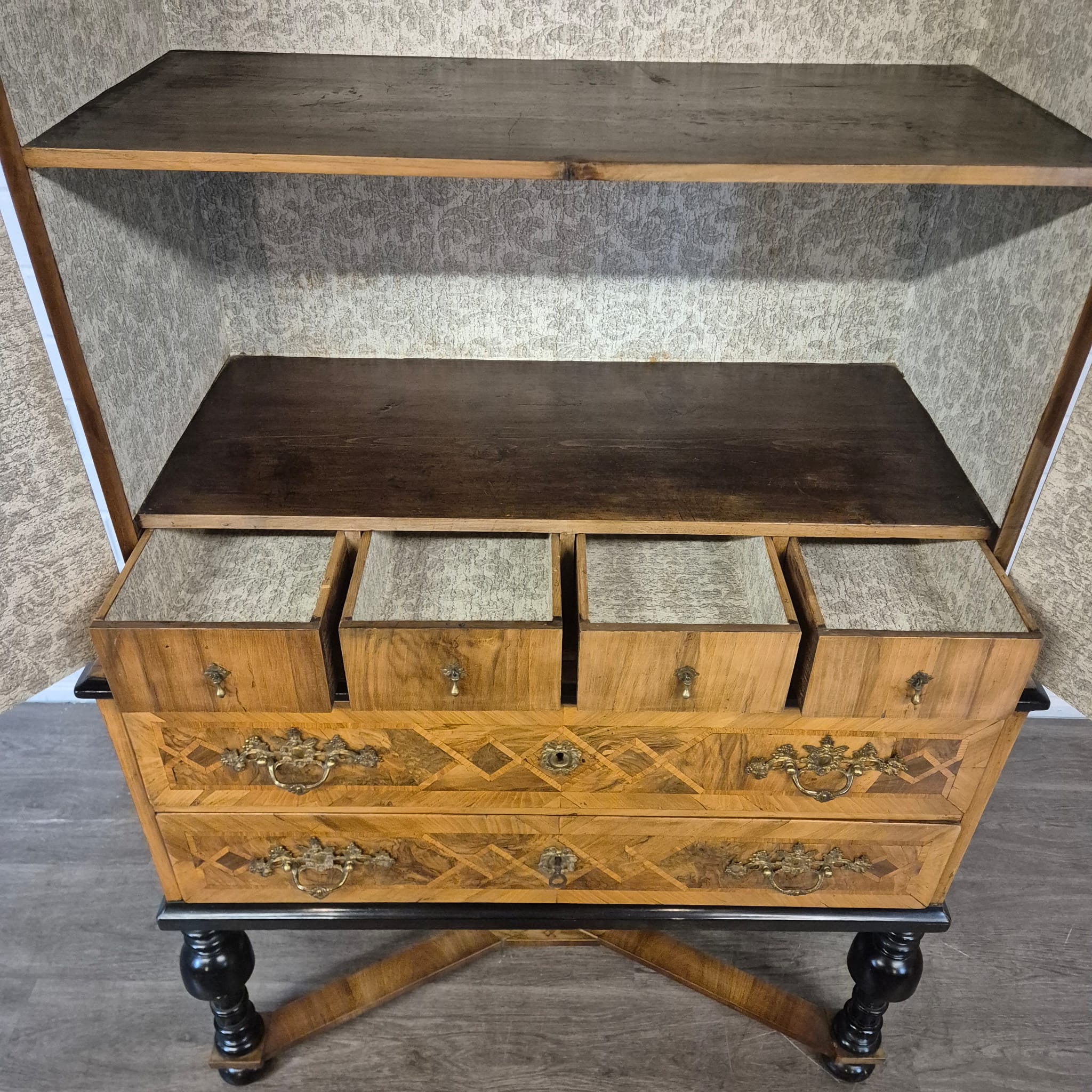 Cabinet Baroque 1770 Walnut - Image 23