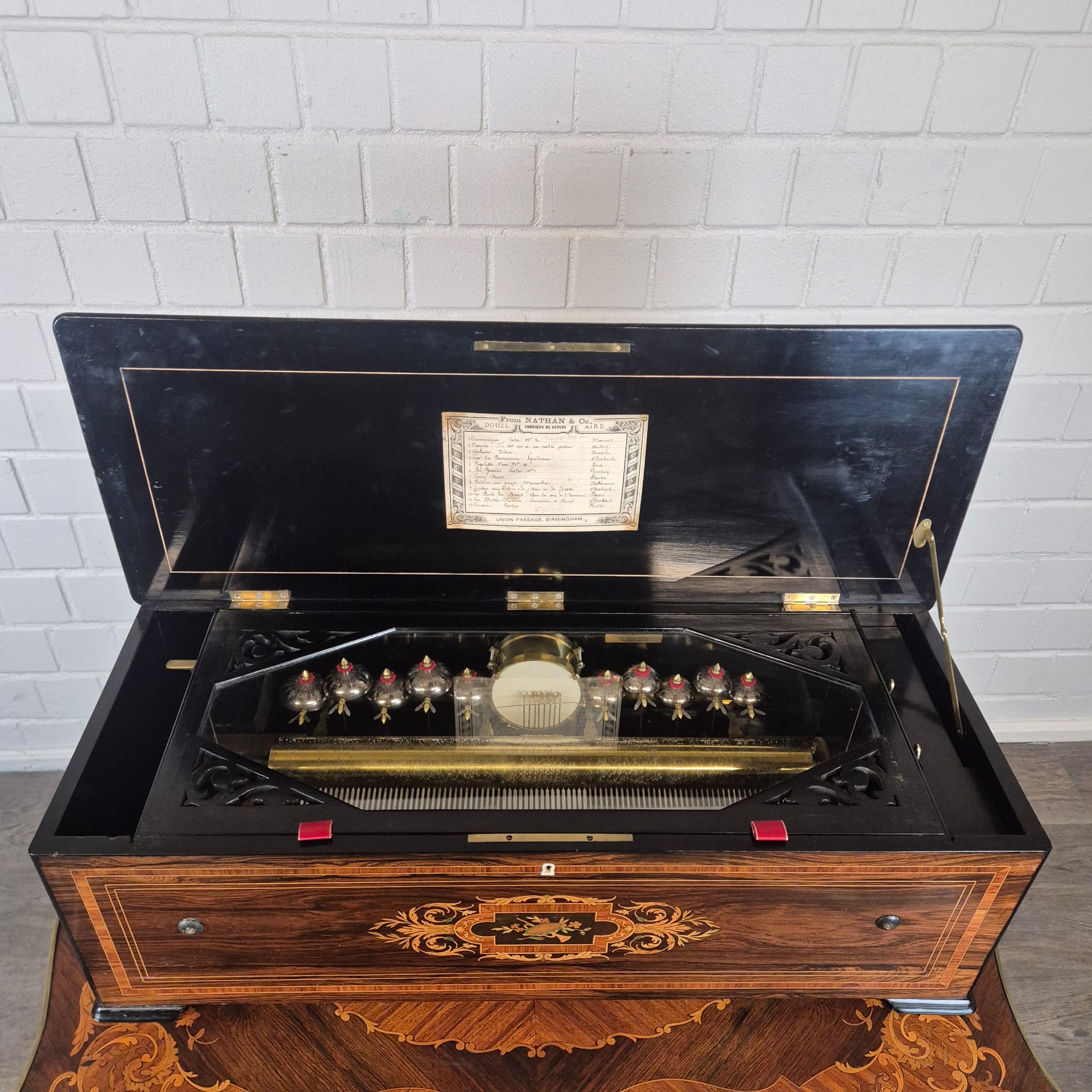 Music Box 1870 Walnut - Image 8