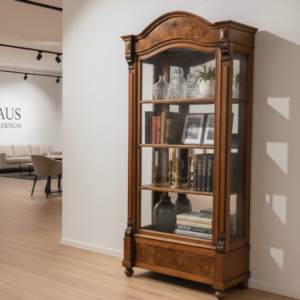 Display Cabinet Gründerzeit 1880 Walnut