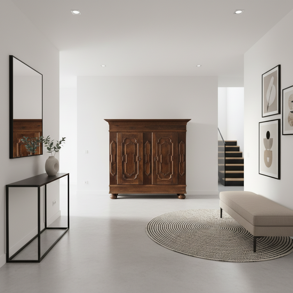 Wardrobe Baroque 1770 Oak - Image 2