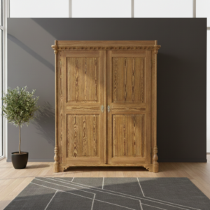 Wardrobe Biedermeier 1850 Pine
