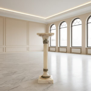 Column Gründerzeit 1880 Marble Bronze