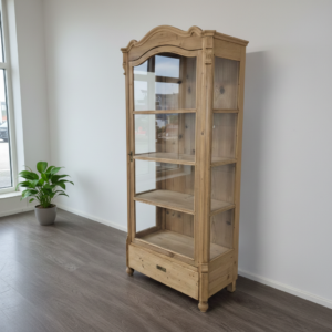 Display Cabinet Biedermeier 1860 Pine