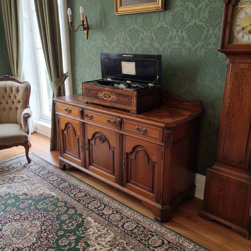 Music Box 1870 Walnut - Image 2