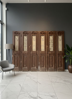 Set Doors Gründerzeit 1880 Solid Wood