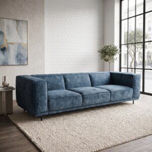 Sofa Blue 2,74 m Velvet