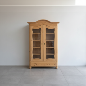 Display Cabinet Biedermeier 1860 Pine