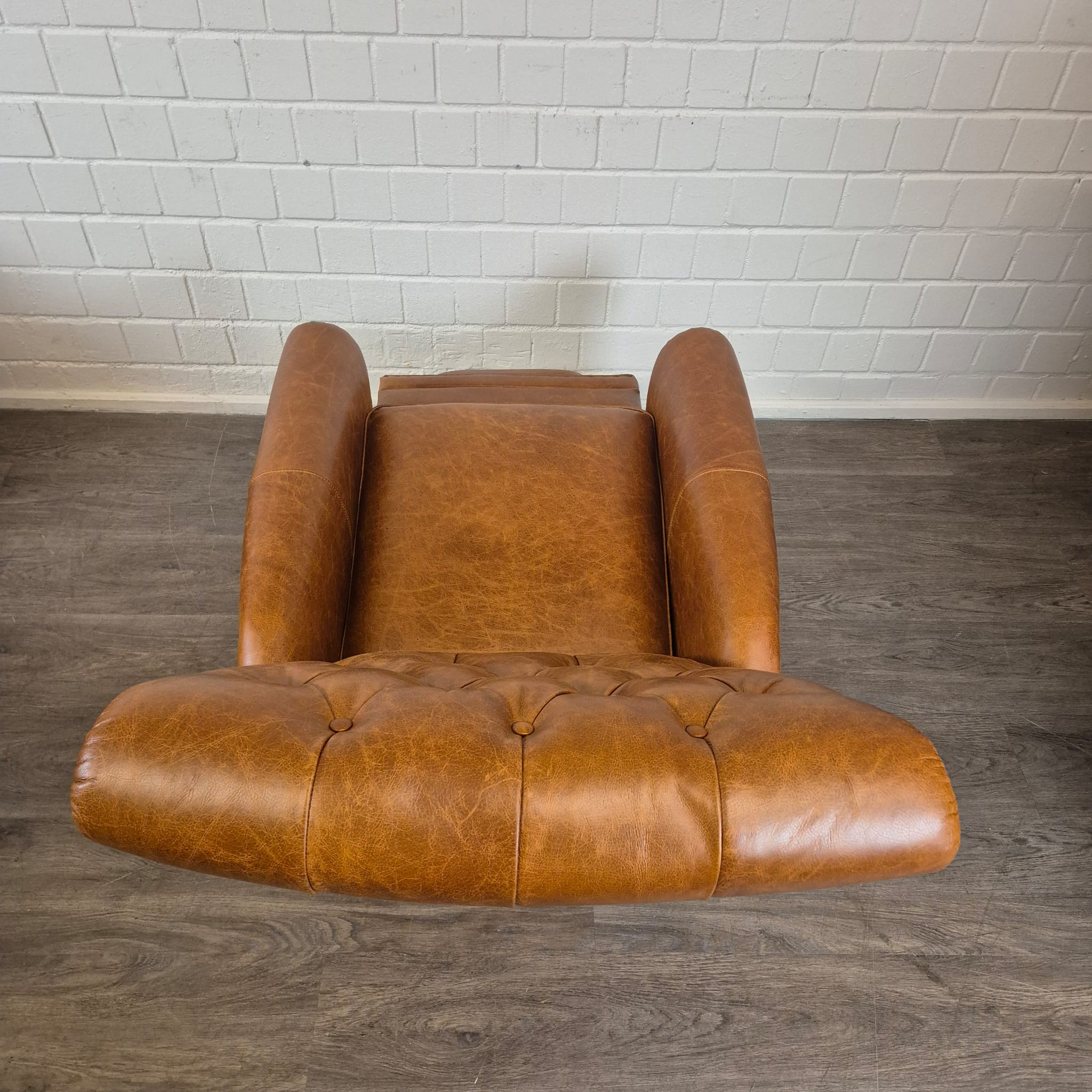 Recliner Leather Cognac-Brown - Image 16