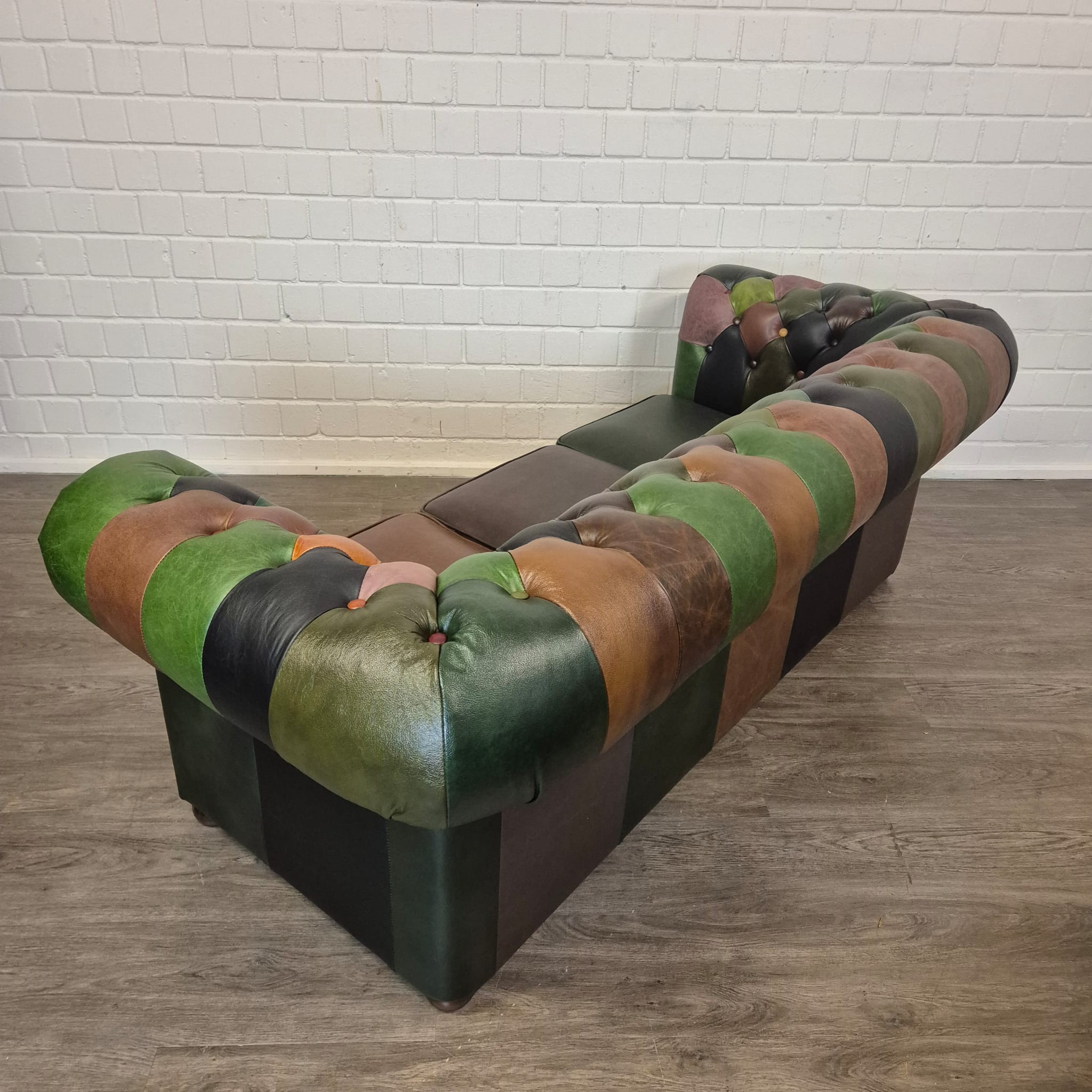 Chesterfield Sofa Leather Model Jungle 2,25 m - Image 9