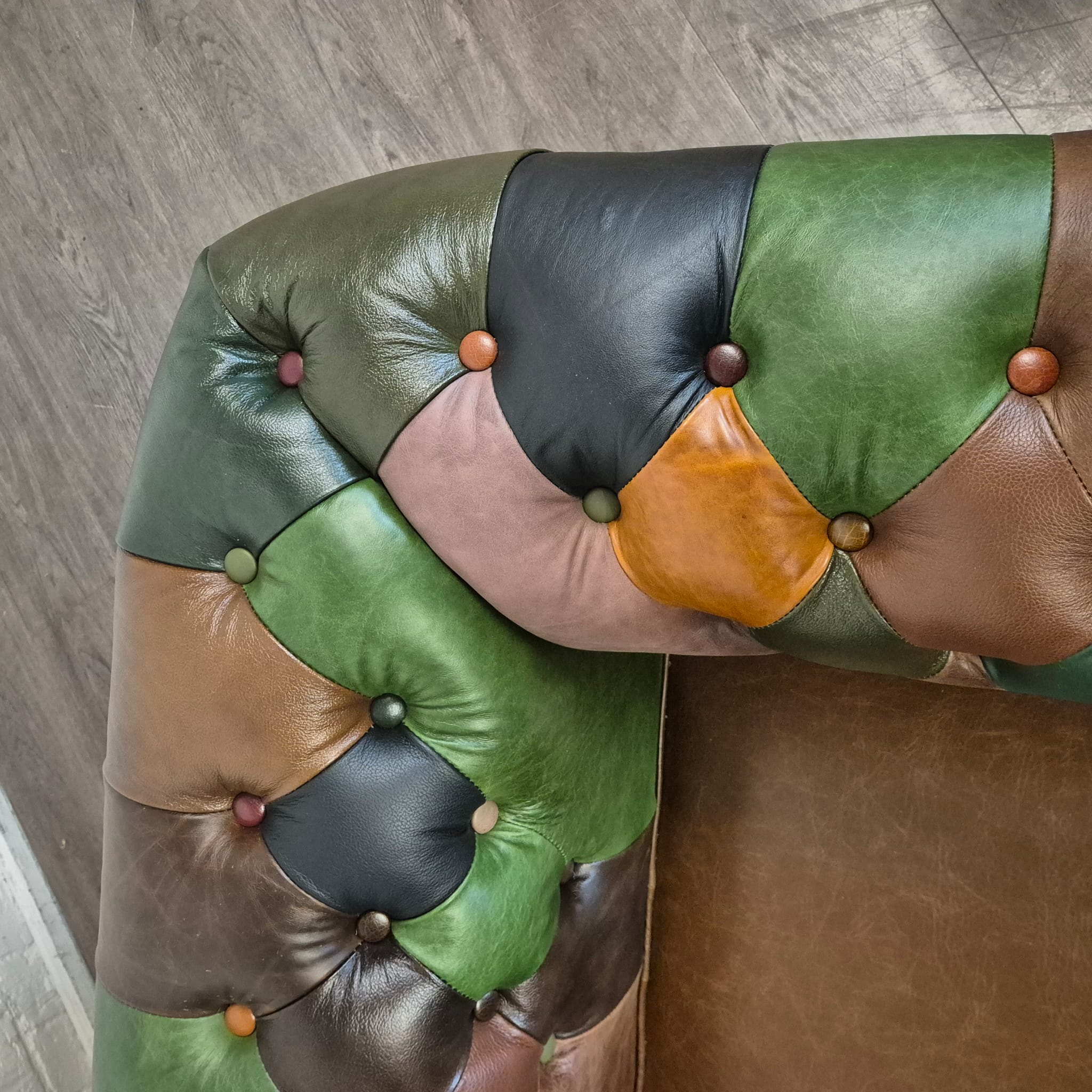 Chesterfield Sofa Leather Model Jungle 2,25 m - Image 13