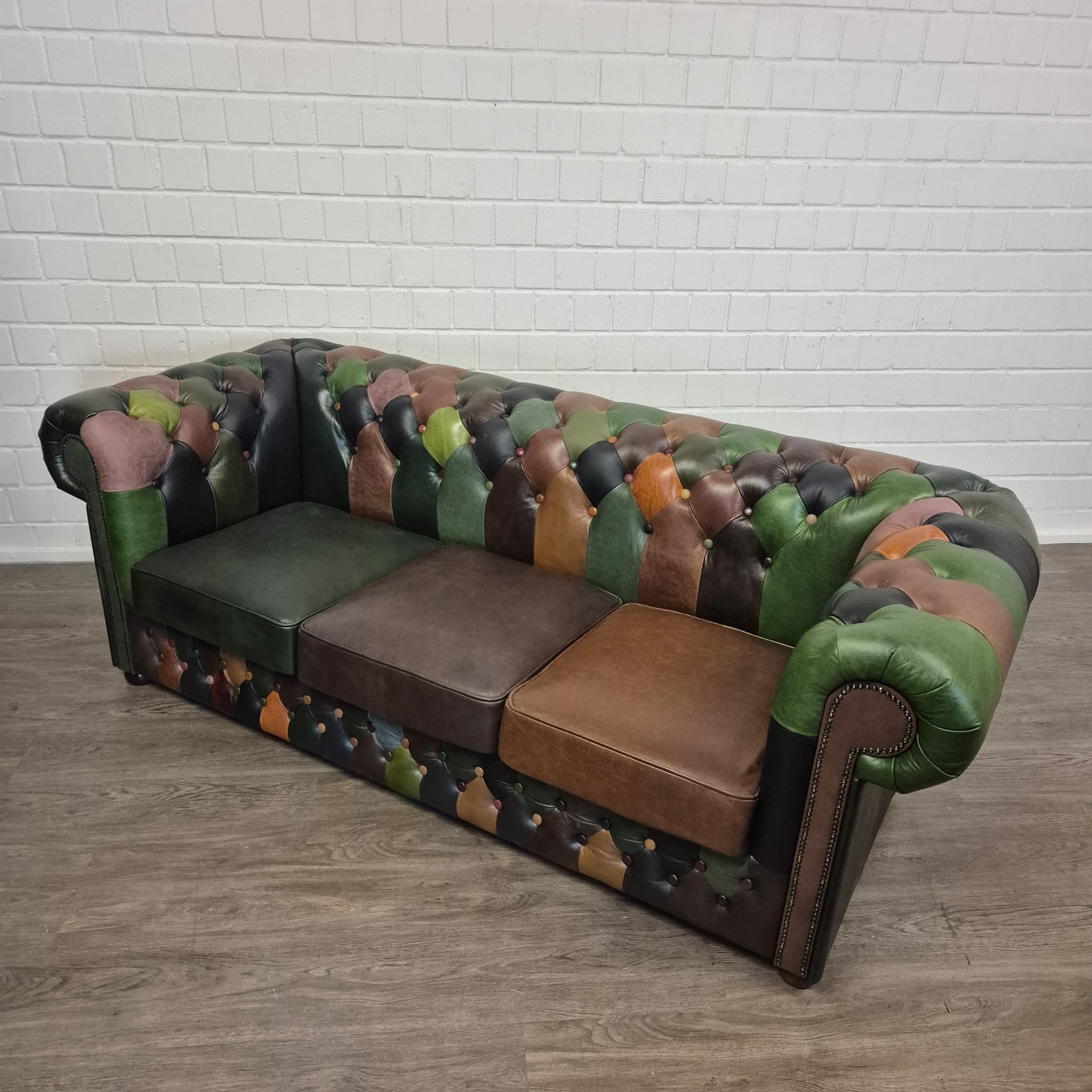 Chesterfield Sofa Leather Model Jungle 2,25 m - Image 5