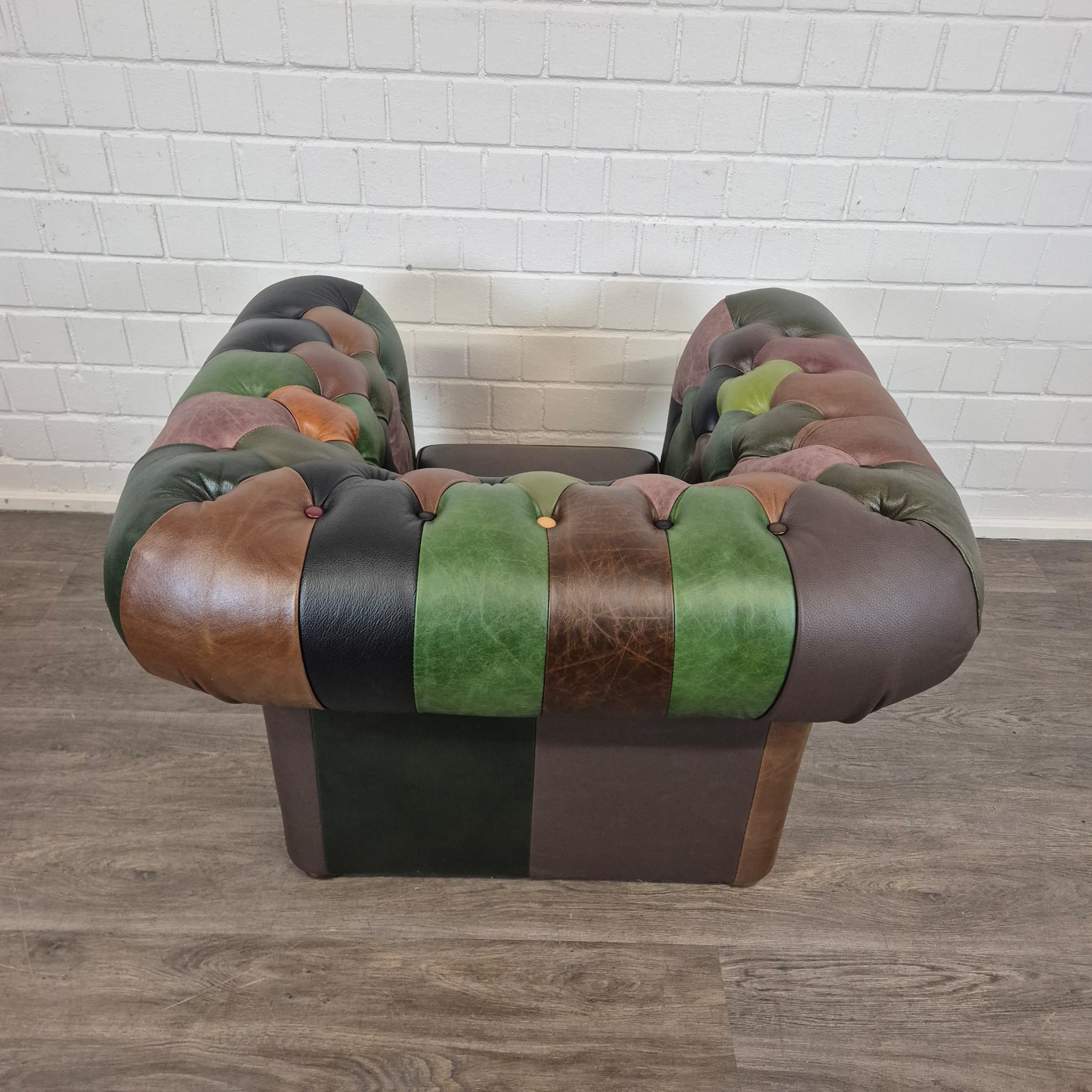 Chesterfield Seating Set Model Jungle 3-1-1 Leather - Image 20