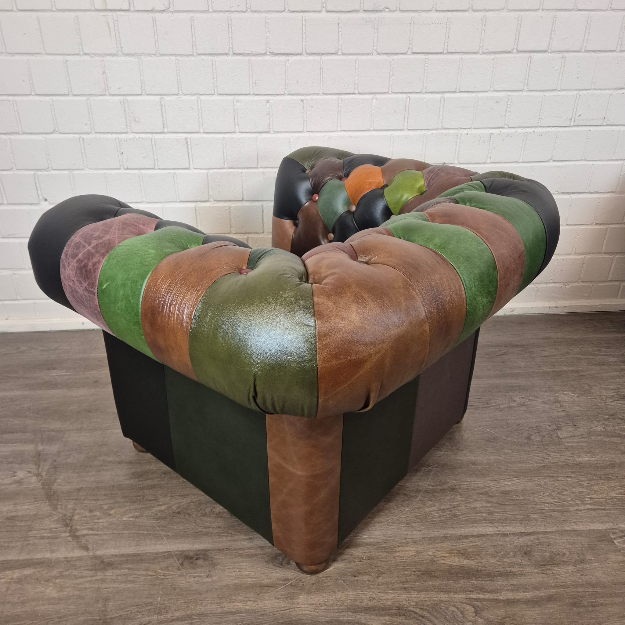 Chesterfield Armchair Leather Model Jungle - Image 7