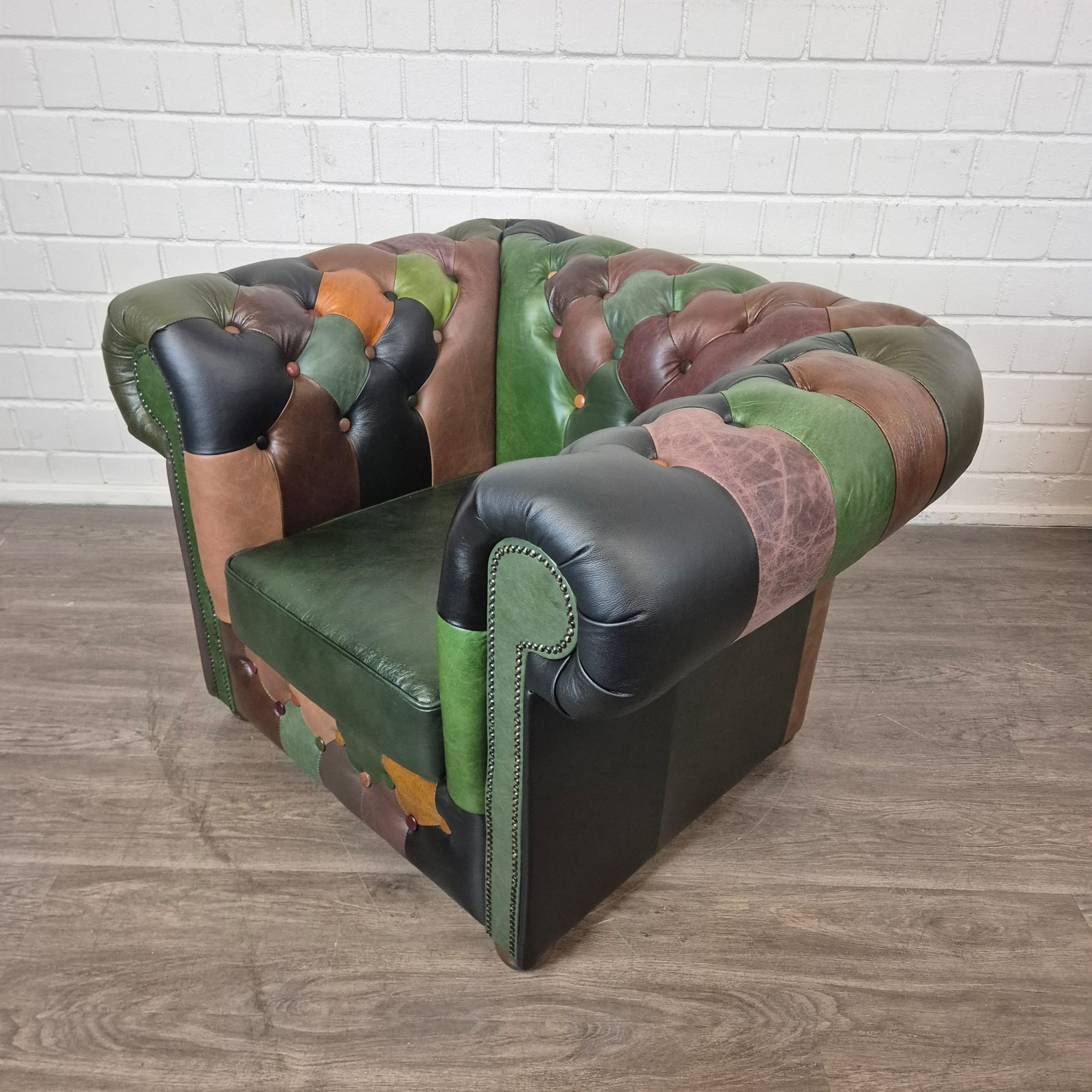 Chesterfield Armchair Leather Model Jungle - Image 6