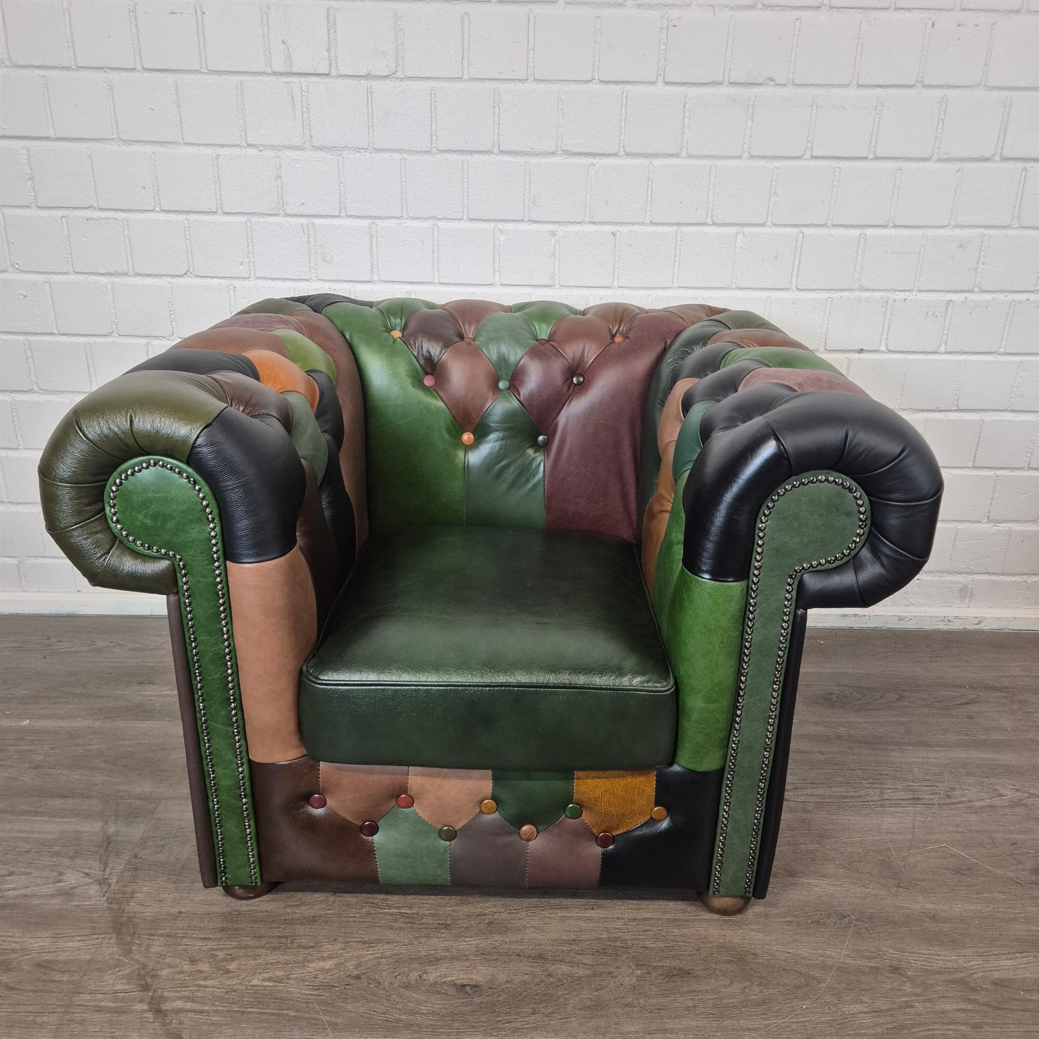 Chesterfield Armchair Leather Model Jungle - Image 3